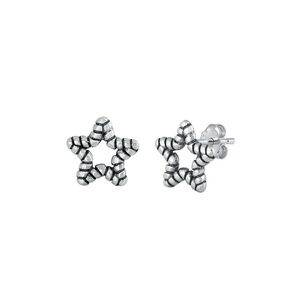 Star Sterling Silver Stud Earrings
